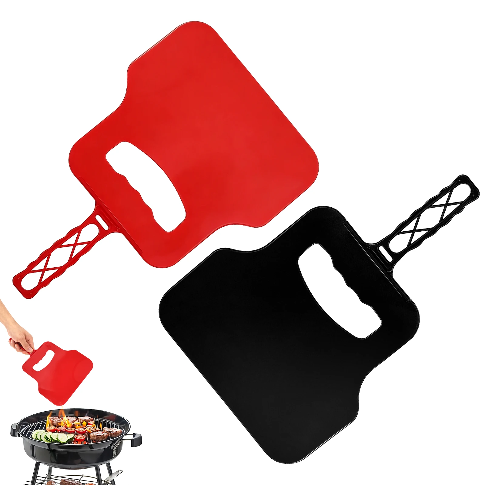 Camping Cooking Griddle - Ventilateur manuel en plastique, outil de