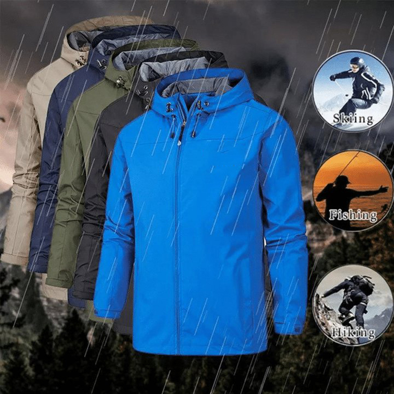 Camping Cooking Windbreak - Veste coupe-vent imperméable unisexe, veste d'alpinisme