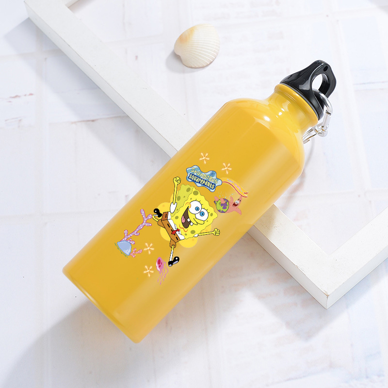 Camping Cooking Can - Bouteille d'eau en aluminium SpongeBob pour