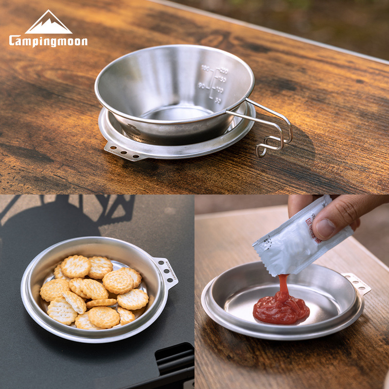 Camping Cooking Dishes - CAMPINGMOON S-SD Poêle à frire en