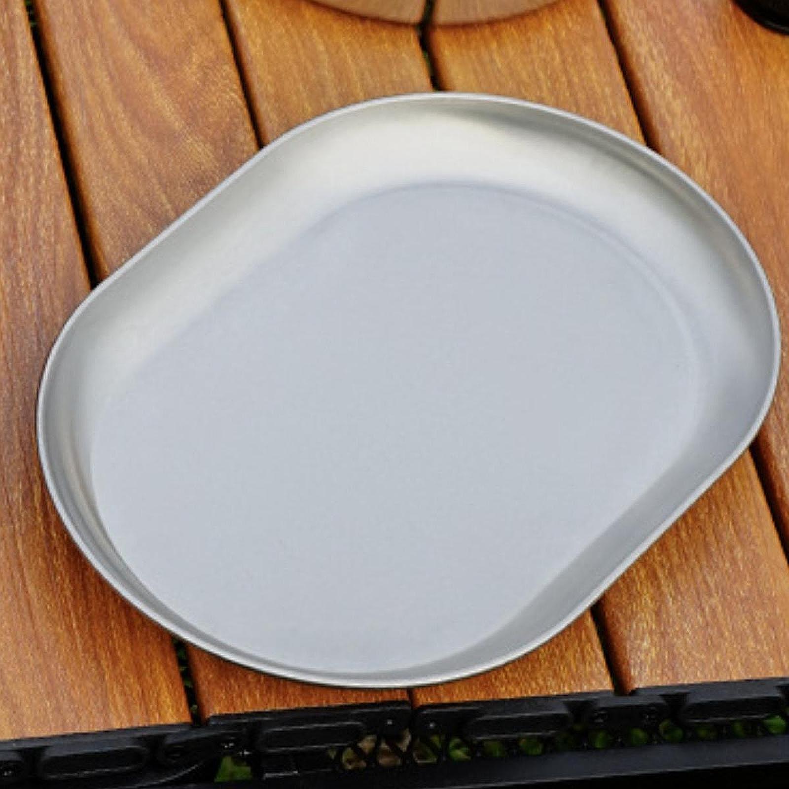 Camping Cooking Dishes - Assiette de camping en acier inoxydable
