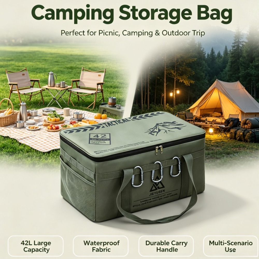 Camping Cooking Rack - Boîte de rangement pliable portable 30/42L