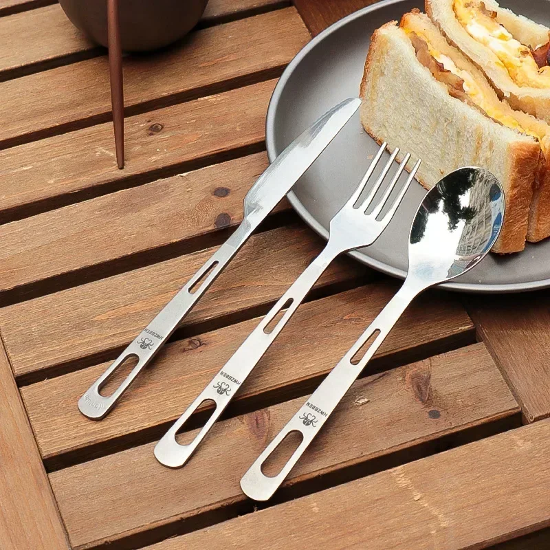 Camping Cooking Kit - HWZBBEN-Ensemble de couteaux à fourchette et