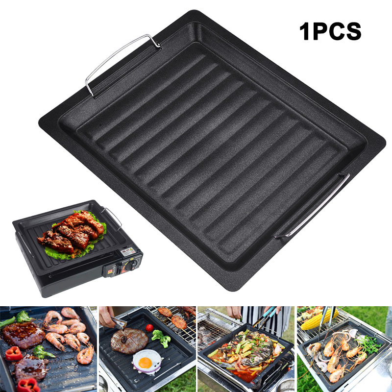 Camping Cooking Hardware - Poêle à griller carrée épaisse pour