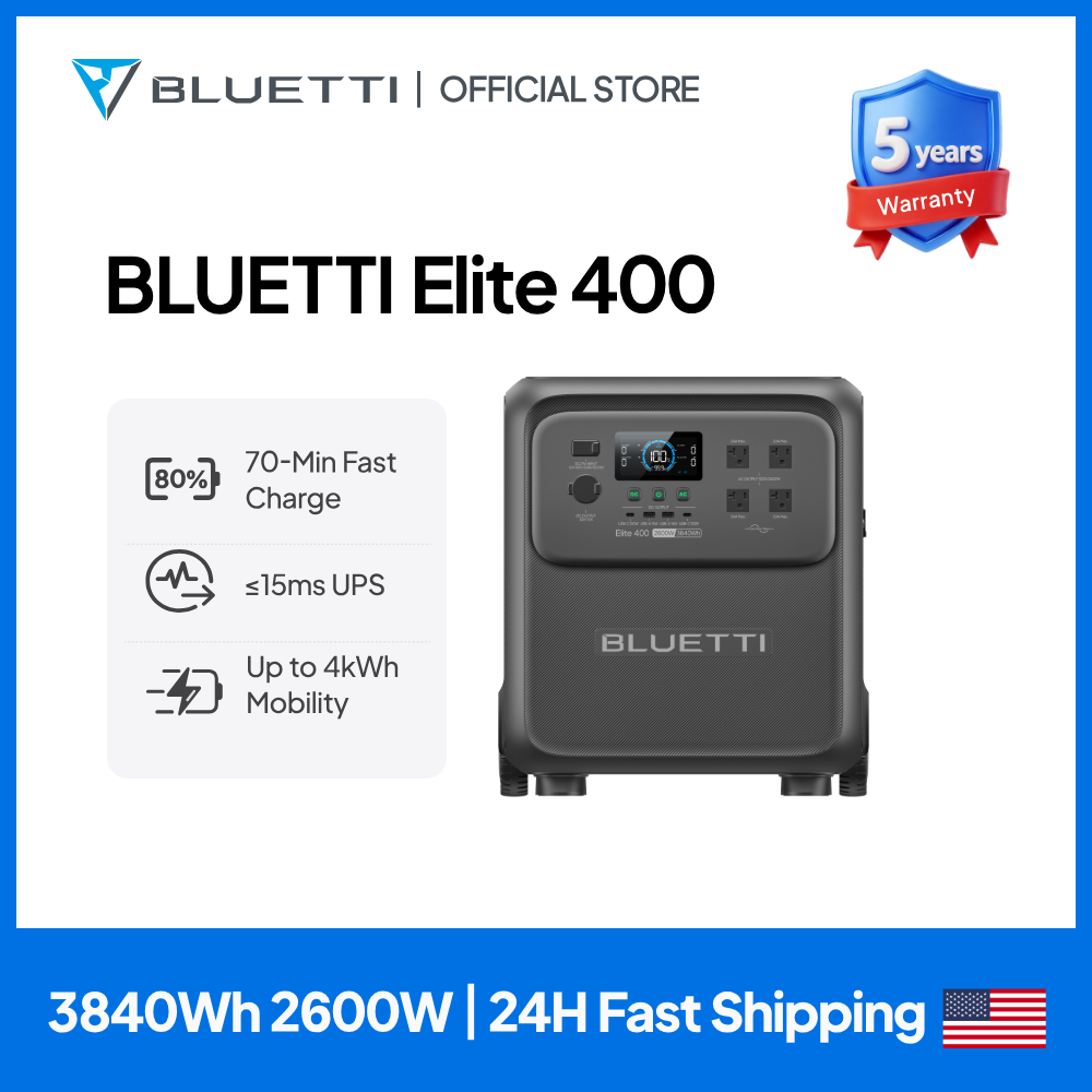 Camping Cooking Can - BLUETTI Elite 400 2600W 3840Wh Station