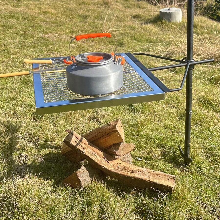 Camping Cooking Without Fire - 360 ° Grille de camping rotative