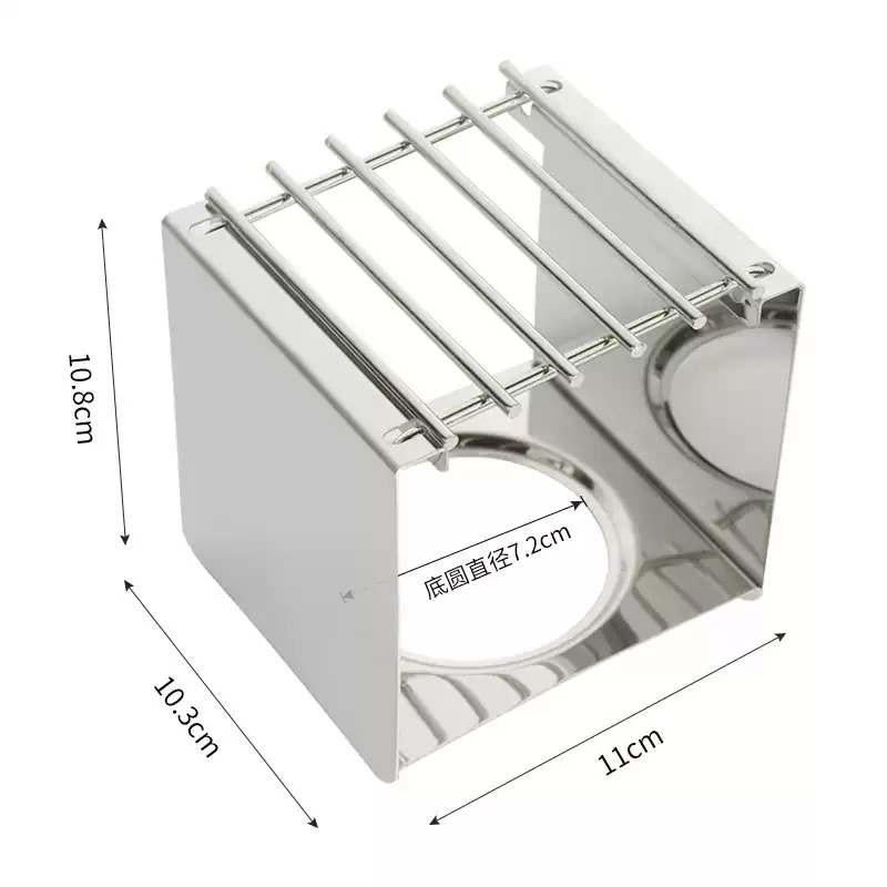 Camping Cooking Can - Support carré en acier inoxydable pour