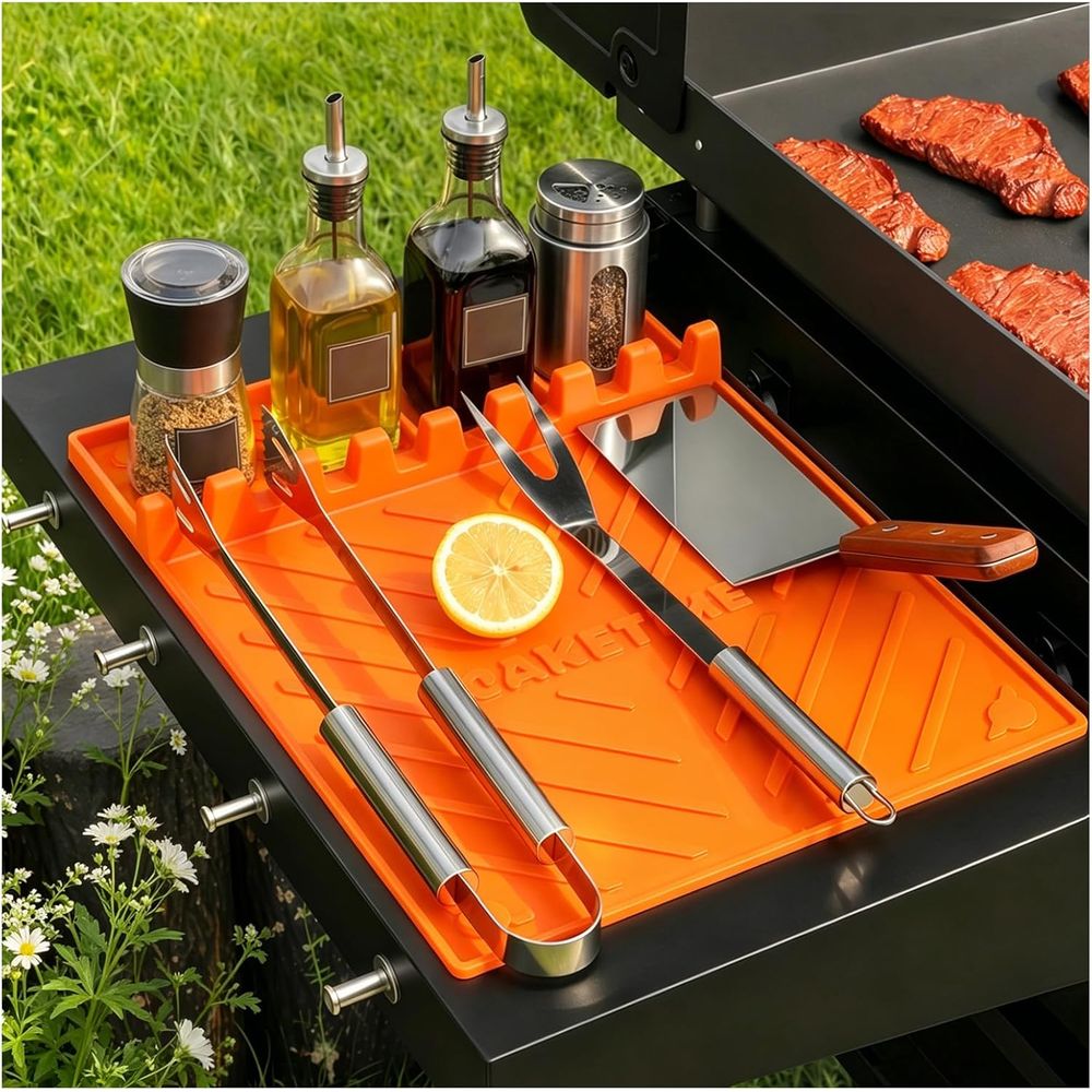 Camping Cooking Griddle - Tapis de cuisson en silicone ou