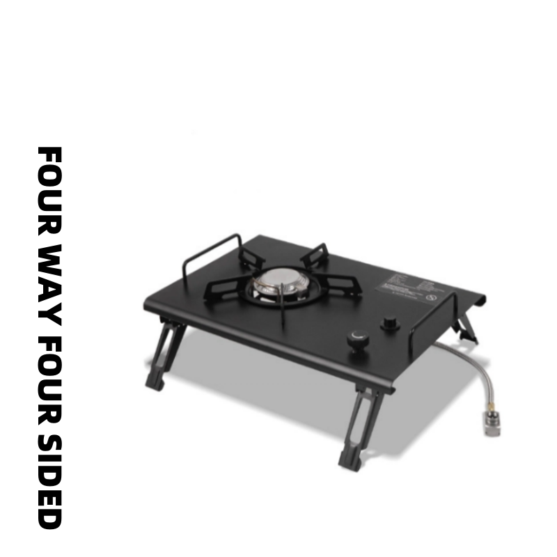 Camping Cooking Table With Windshield - Table de camping pliable de type