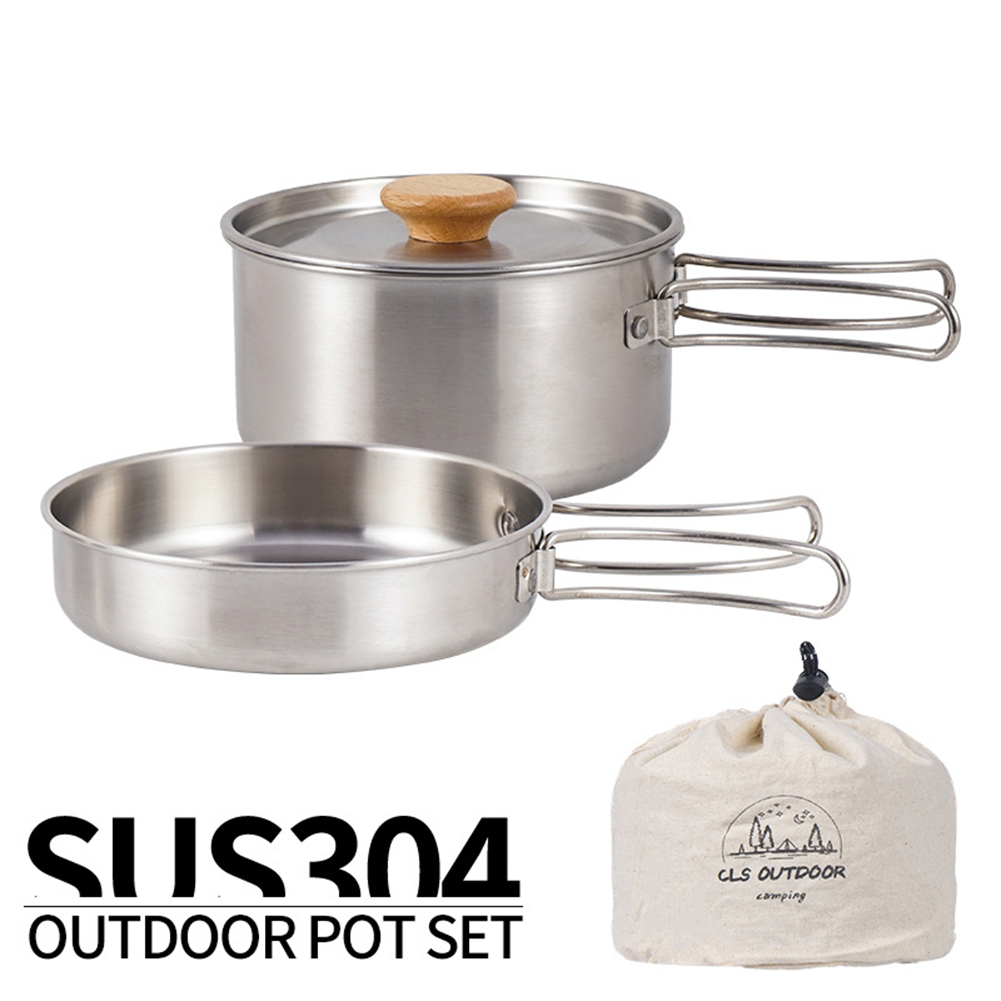 Camping Cooking Equipment Bag - Ensemble de casseroles de camping portables