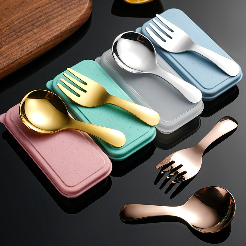 Japan Camping Cooking - Ensemble de couverts cuillère fourchette Portable
