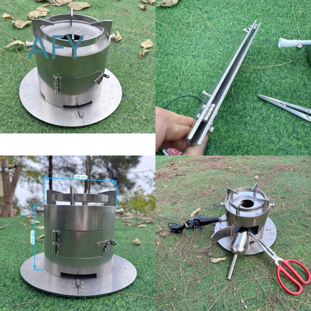 Camping Cooking Hot Plate - Réchaud à gazéification de bois portable