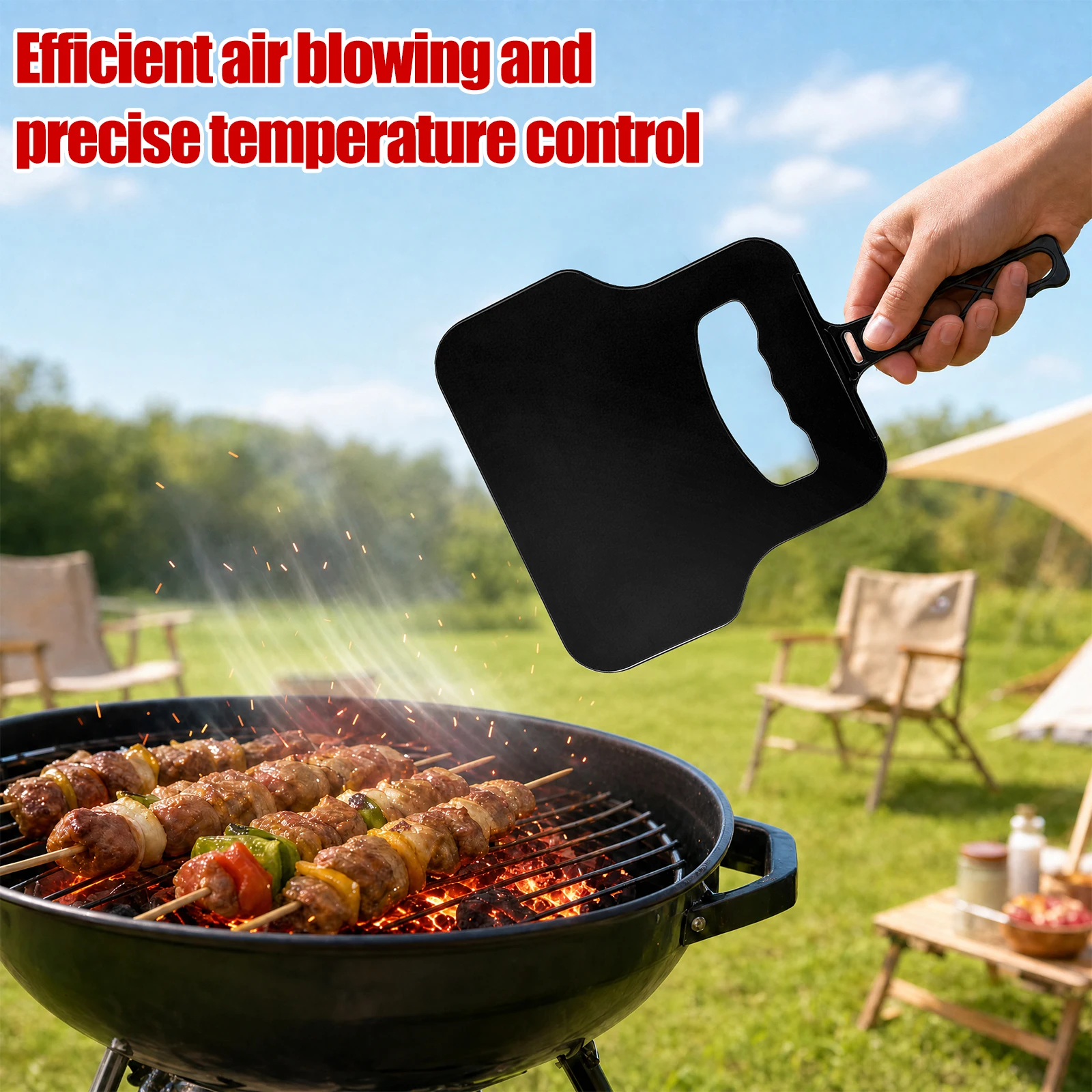 Ventilateur manuel en plastiqu - Camping Cooking Griddle avis et prix
