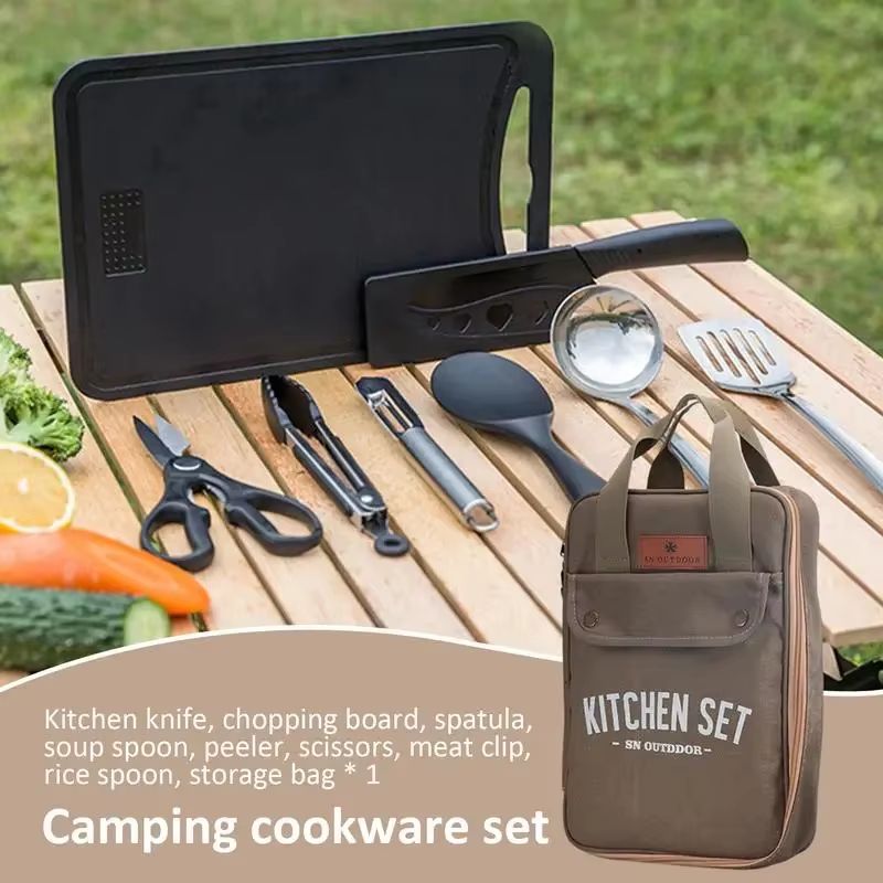 Ensemble de 8 ustensiles de cu - Camping Cooking Rack avis et prix