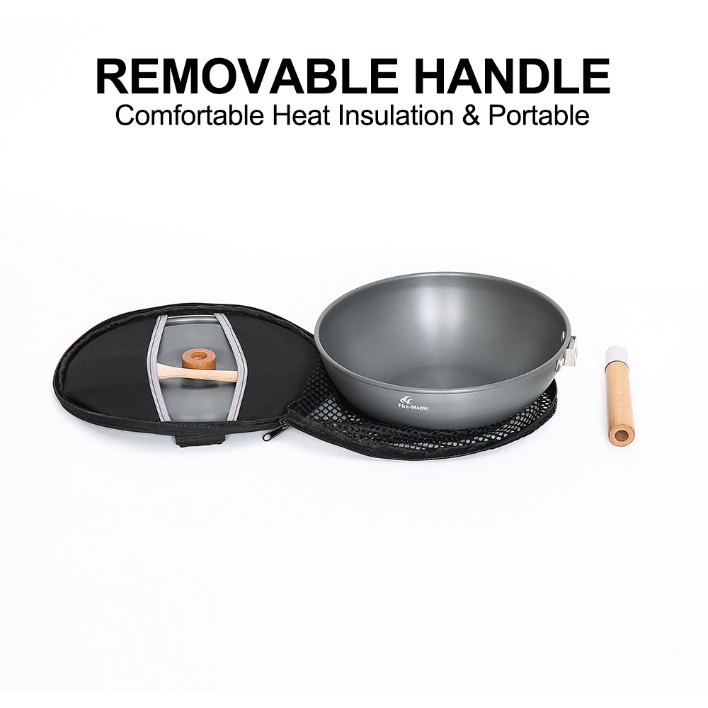 Wok de Camping en érable de fe - Camping Cooking On Fire avis et prix