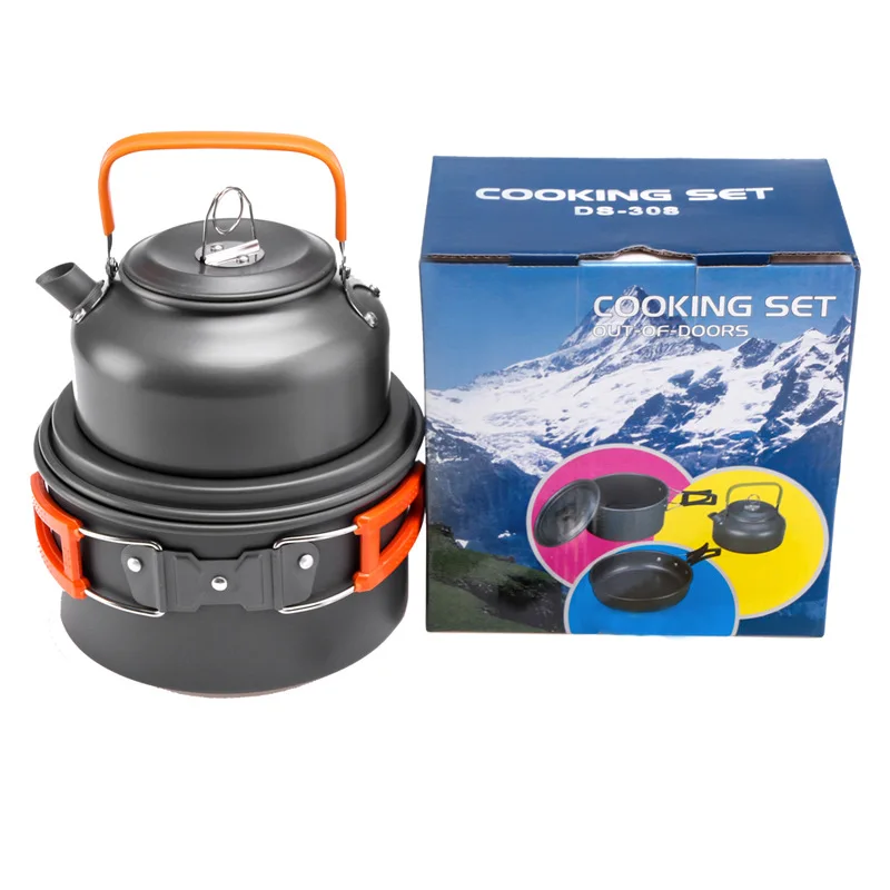Pot d'extérieur, bouilloire, K - Camping Cooking Kit avis et prix
