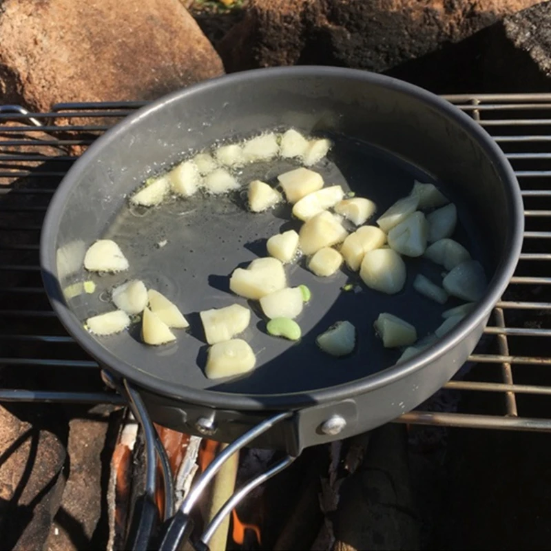Poêle à frire portable avec ra - Camping Cooking Rack avis et prix