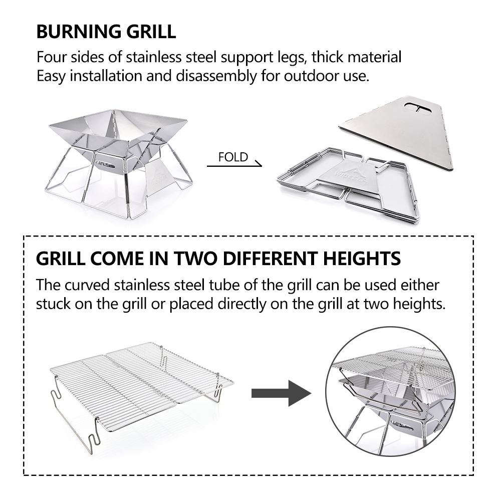 Widesea – gril de Camping coup - Camping Cooking Griddle avis et prix
