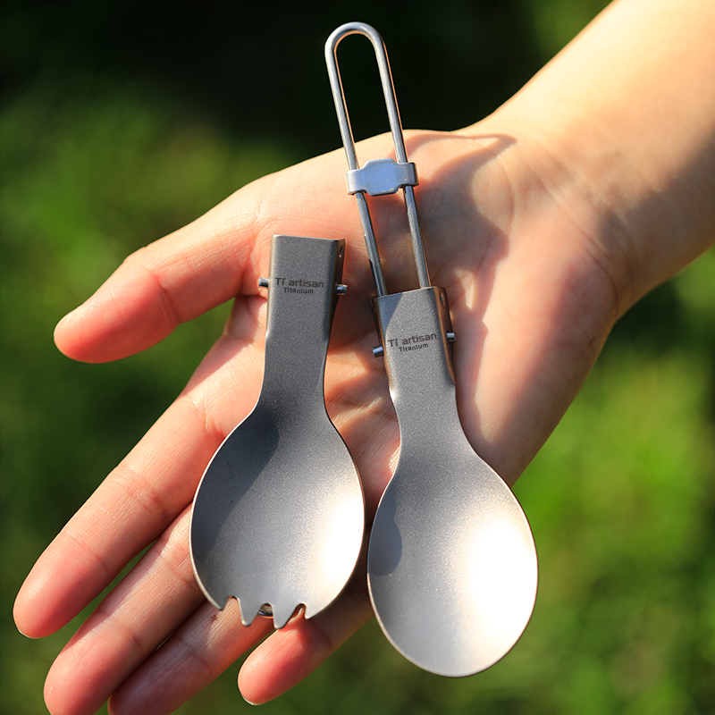 Cuillère-fourchette en titane  - Camping Cooking Cup avis et prix