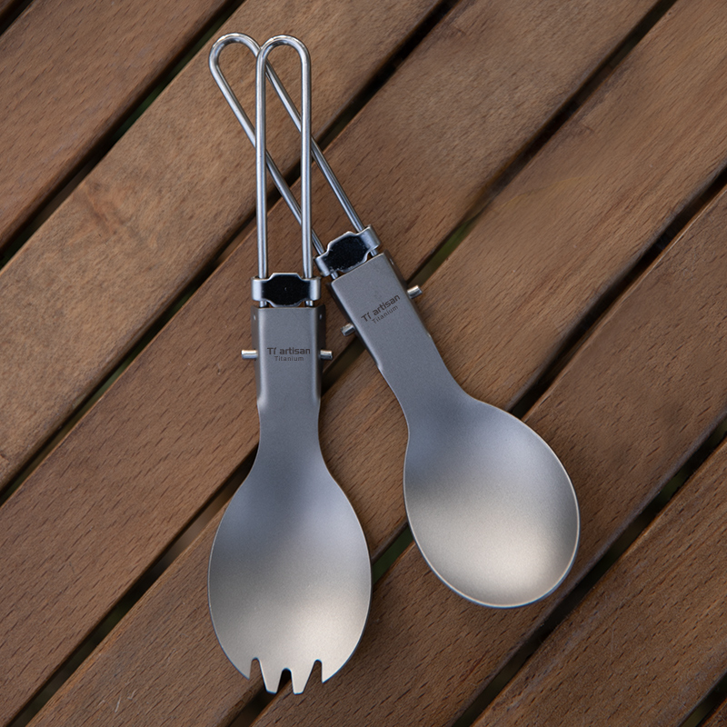 Cuillère-fourchette en titane  - Camping Cooking Cup avis et prix