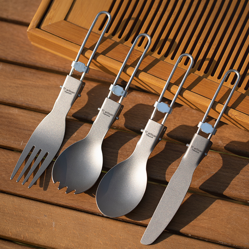 Cuillère-fourchette en titane  - Camping Cooking Cup avis et prix