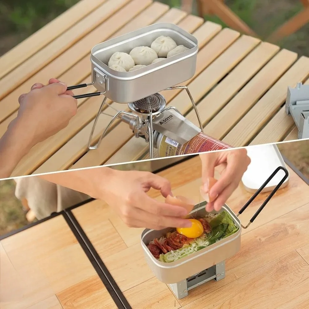 Boîtes à déjeuner en aluminium - Camping Cooking Dishes avis et prix