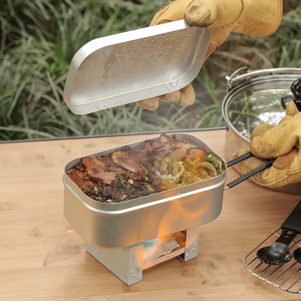 Boîtes à déjeuner en aluminium - Camping Cooking Dishes avis et prix