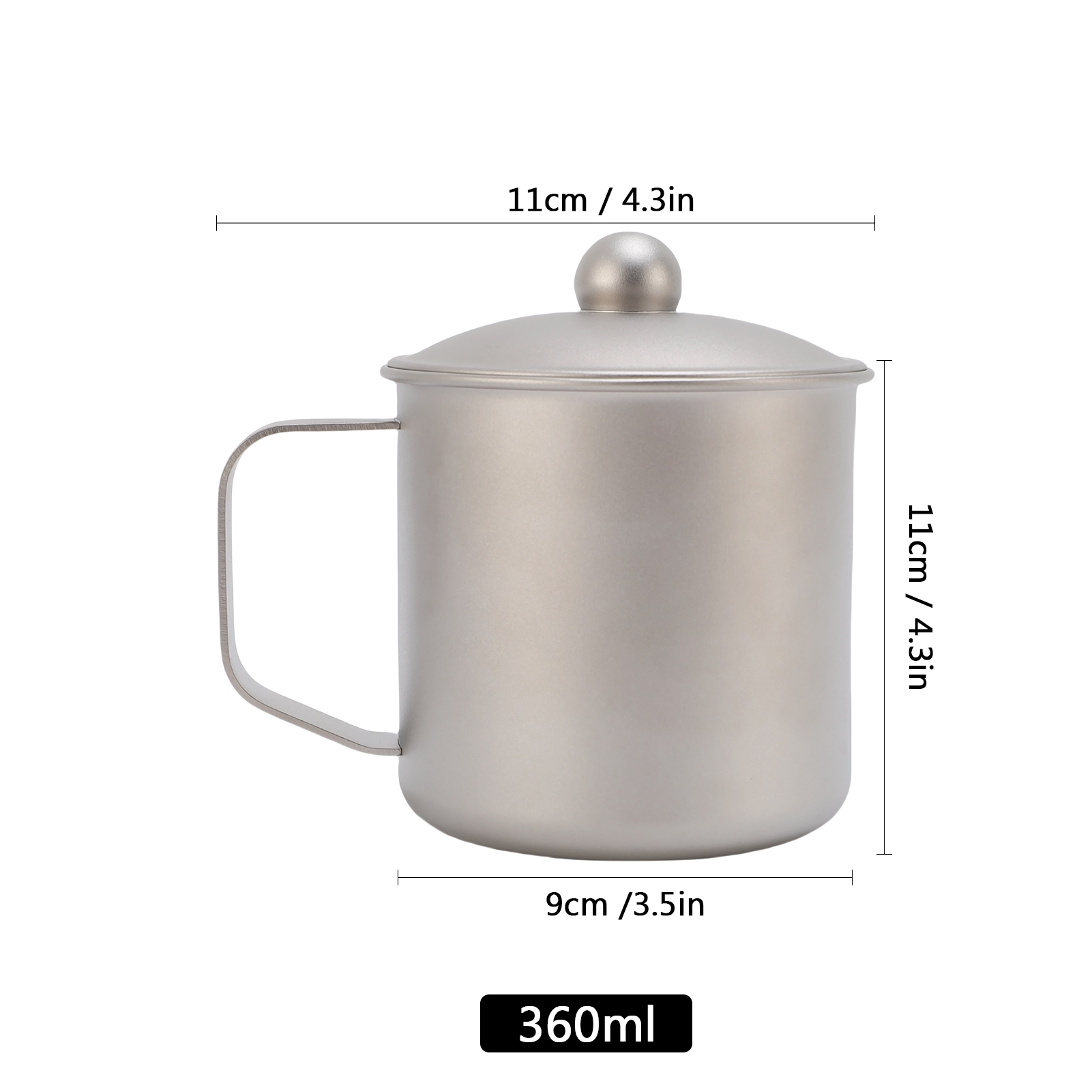 Tasse de camping 360 ml en tit - Camping Cooking Cup avis et prix