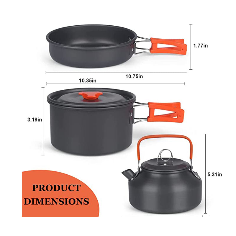 Batterie de cuisine de Camping - Camping Cooking Equipment Bag avis et prix