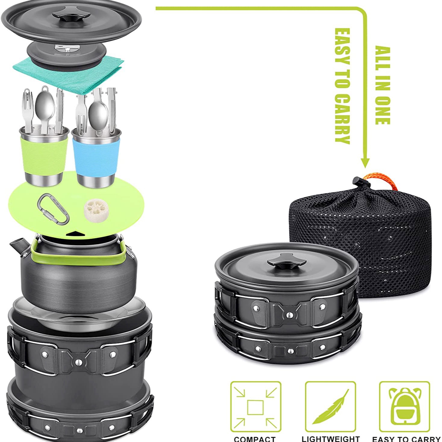Ensemble complet de cuisine de - Camping Cooking Cover avis et prix