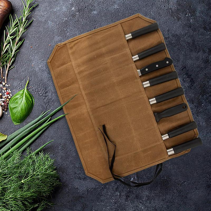 Rouleau à couteaux de chef en  - Camping Cooking Rack avis et prix