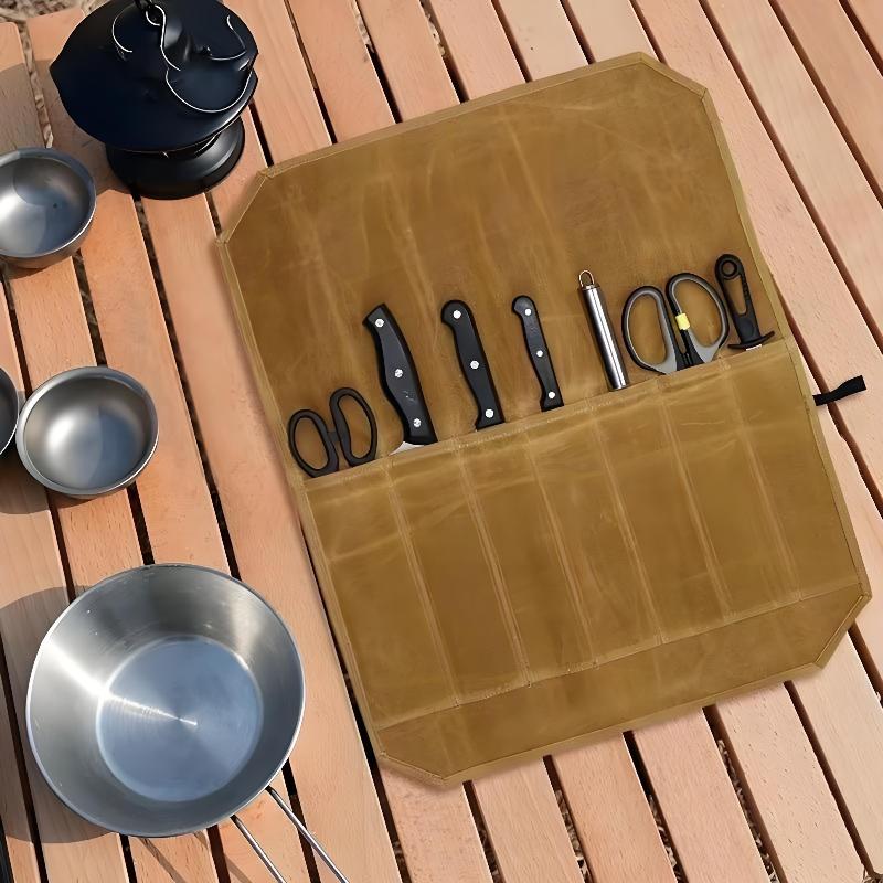 Rouleau à couteaux de chef en  - Camping Cooking Rack avis et prix