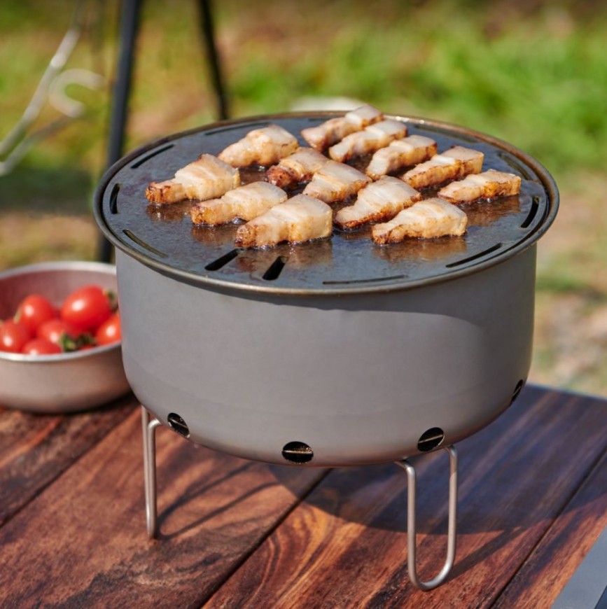 Table de barbecue coréenne Por - Camping Cooking Table With Windshield avis et prix