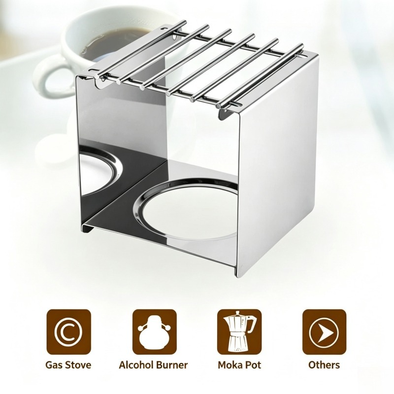 Support carré en acier inoxyda - Camping Cooking Can avis et prix