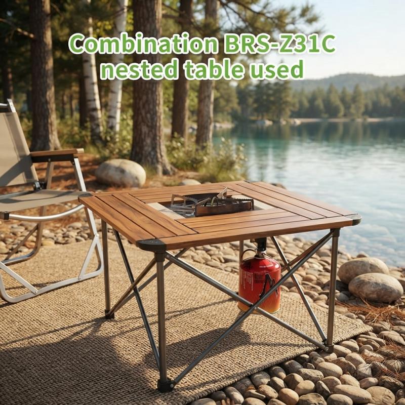 Réchaud de camping portable à  - Camping Cooking Table With Windshield avis et prix