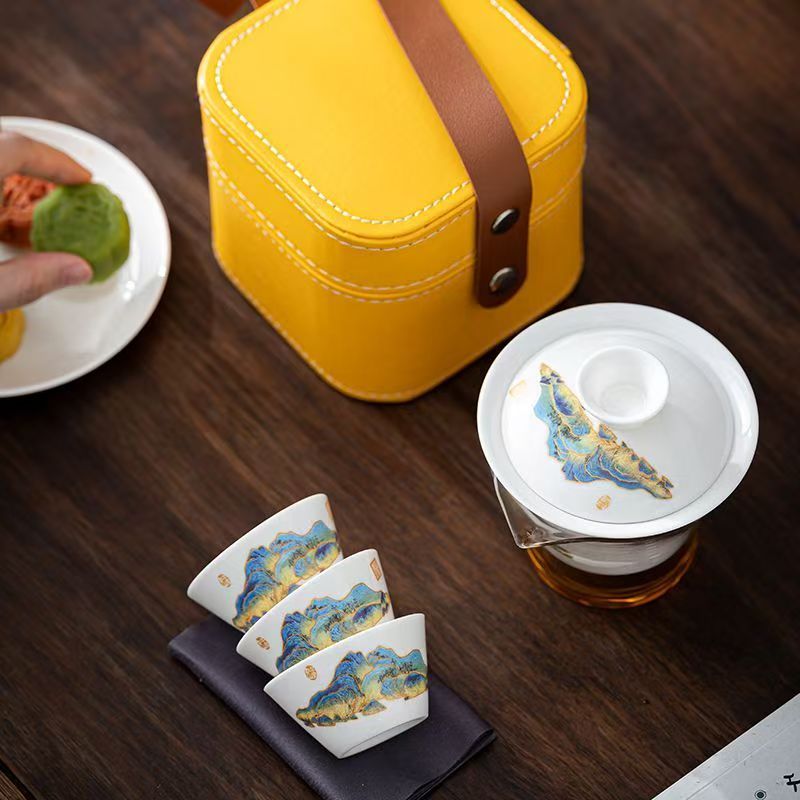 Service à thé en porcelaine bl - Camping Cooking Can avis et prix