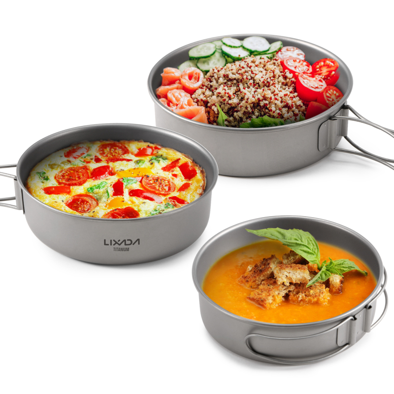 VEXADA-Filles en titane ultral - Camping Cooking Dishes avis et prix