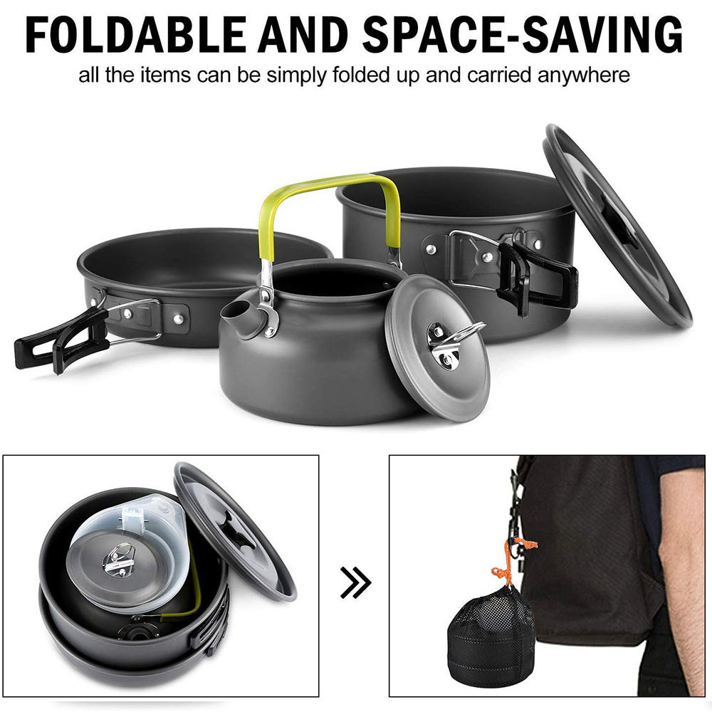 Ensemble de vaisselle de campi - Camping Cooking Kit avis et prix