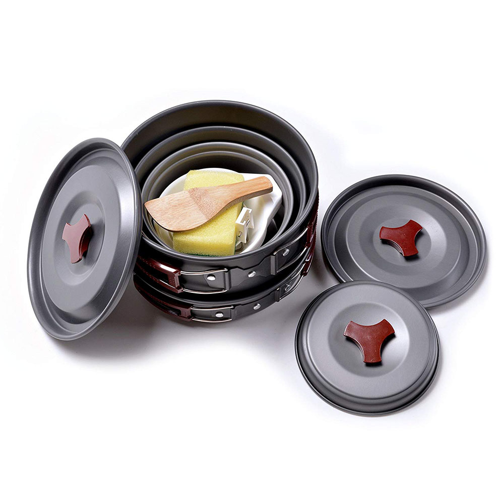 Kit de batterie de cuisine de  - Camping Cooking Set Large avis et prix